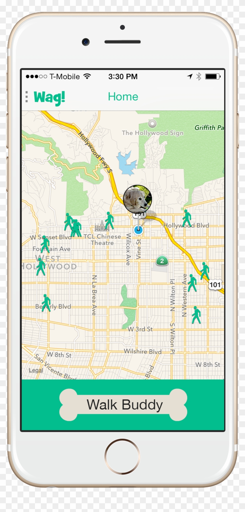 With Wag , Dog Walkers Can Be Summoned With As Little Clipart