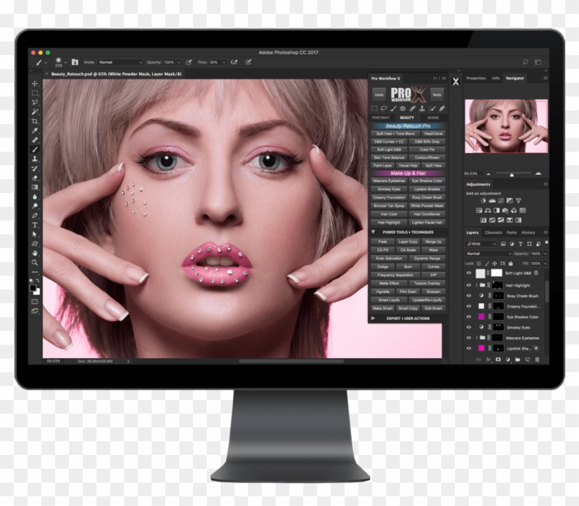 Beauty Mode - - Retouching Plugin For Photoshop Clipart