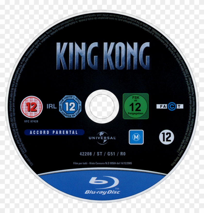 King Kong Bluray Disc Image - Fast And Furious Blu Ray Disc Clipart #4251631