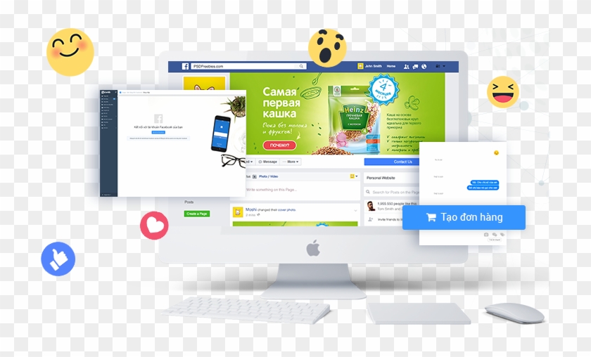 Ban Hang Tren Fanpage 01 - Phần Mềm Quản Lý Fanpage Facebook Clipart