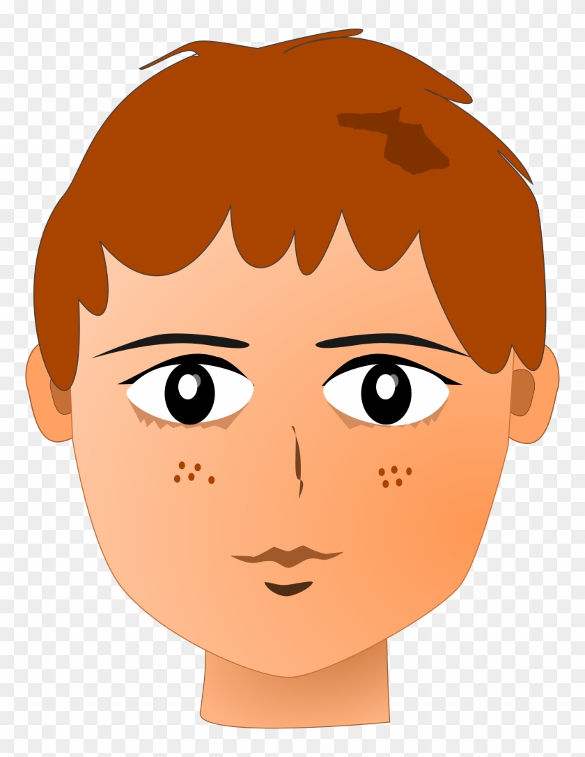 Teenager Red Hair Icons Png - Teenager Head Png Clipart