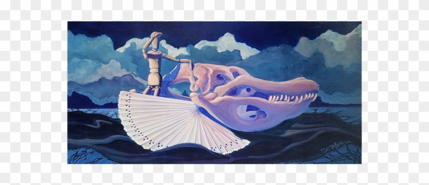 The Hot Flash 18 X 36<br>acrylic Painting By Contemporary - Painting Clipart