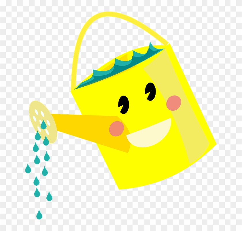 Gardener Clipart Water Plant - Watering Can Cute Clipart - Png Download #4253663