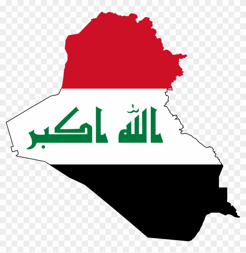 Iraq Flag Png - Iraq Flag In Map Clipart #4253944
