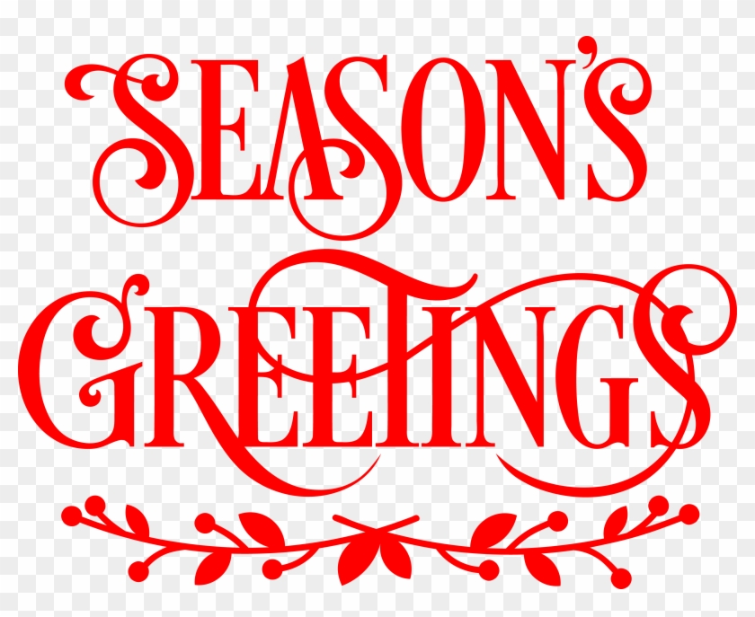 Seasons Greetings Ba581pu - Calligraphy Clipart