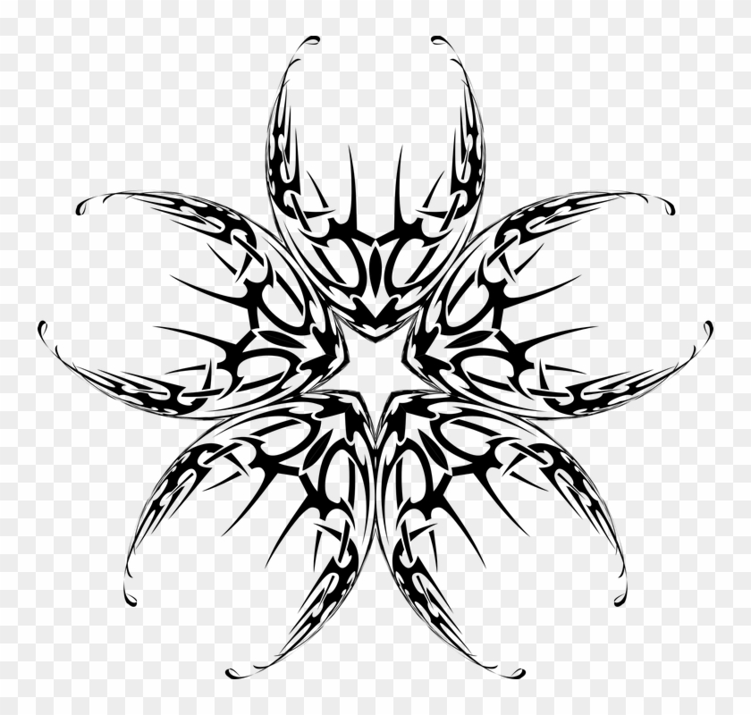 Abstract Art Black Design Geometric Silhouette - Geometric Silhouette Designs Clipart #4254489