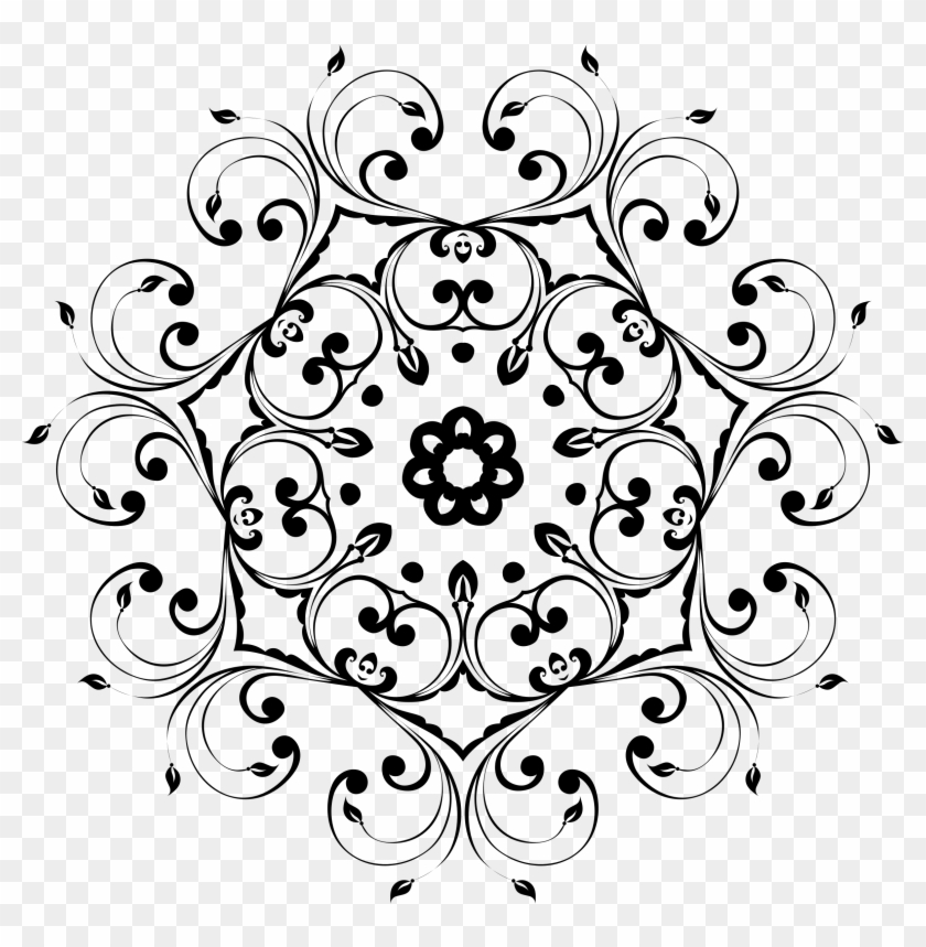 This Free Icons Png Design Of Stylish Floral Design - Floral Design Vector Png Clipart