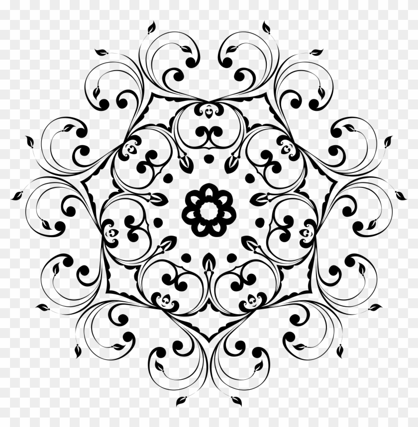 This Free Icons Png Design Of Stylish Floral Design - Floral Design Vector Png Clipart #4254492