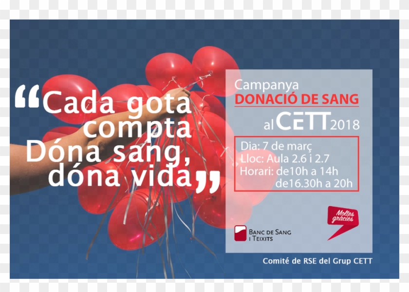 ¡¡dar Sangre, Un Gesto Que Salva Vidas - Campañas De Donacion De Sangre Cett Clipart #4254977