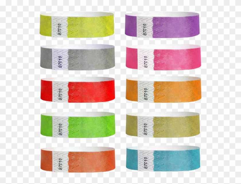 3/4 Metallic Tyvek Paper Wristbands - Metallic Tyvek Wristbands Clipart #4255211