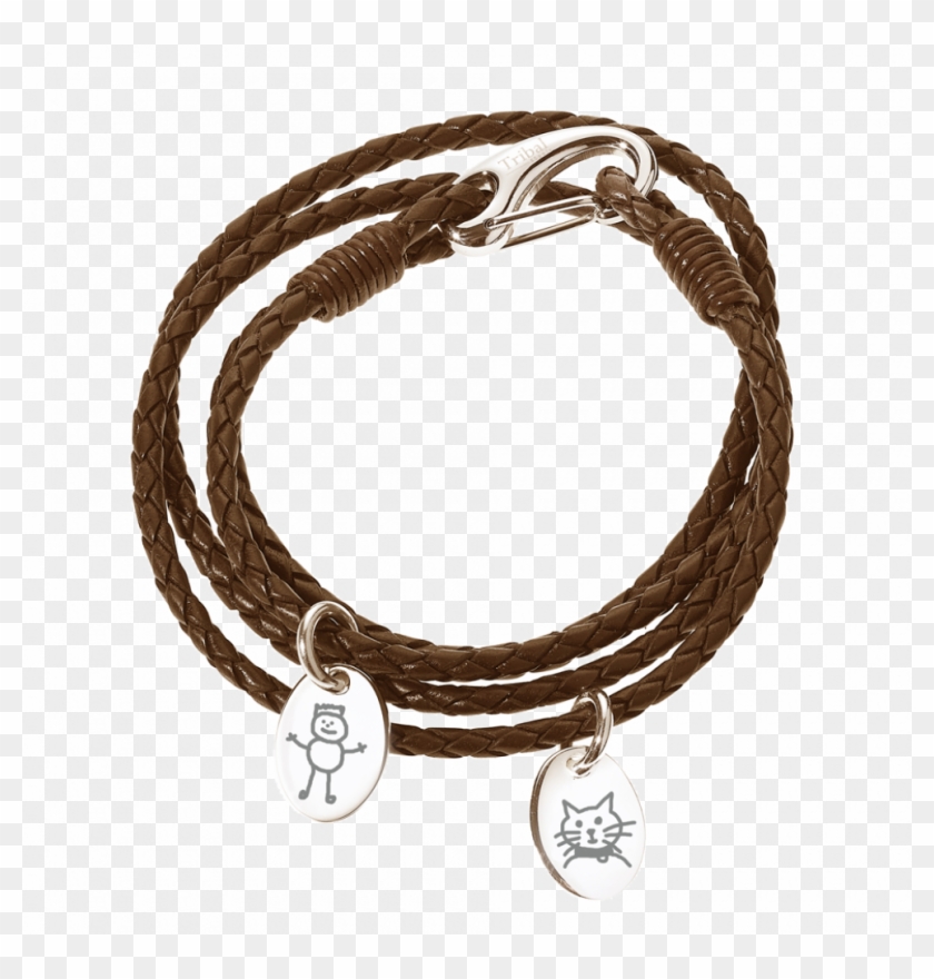 Clipart Royalty Free Download Childrens Leather - Leather Charm Bracelet - Png Download #4255702