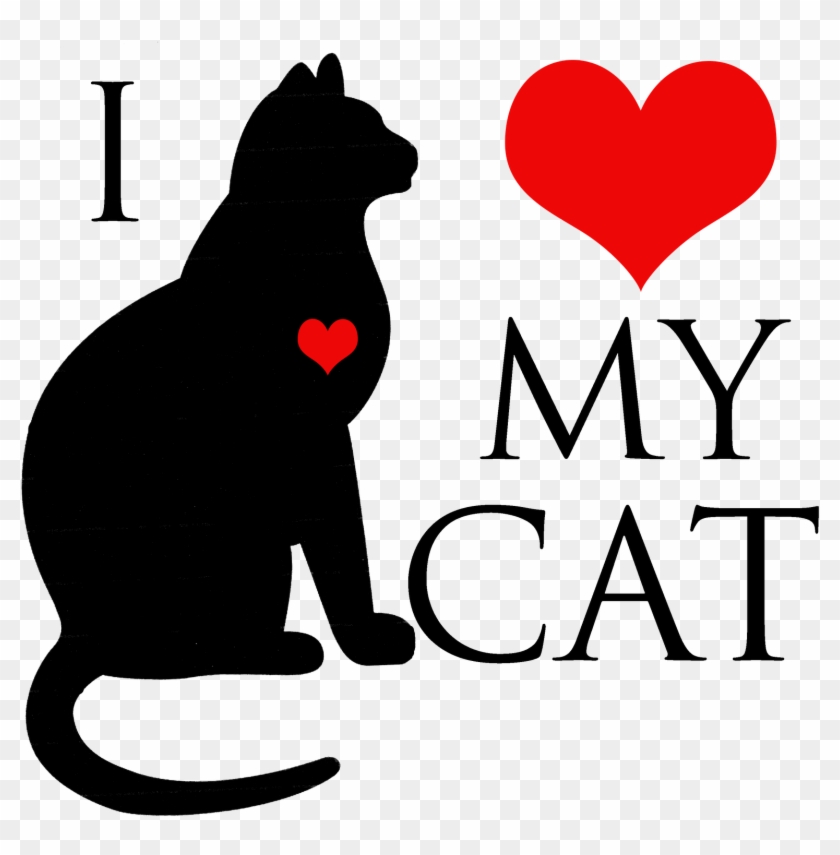 My Idea For This Shop Is First, To Express My Love - L Love My Cat Clipart