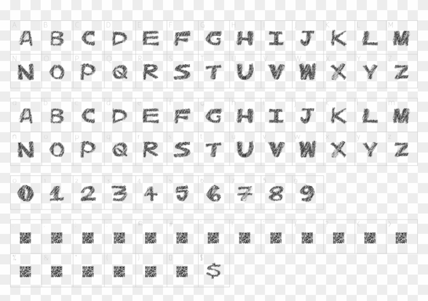 Character Map - Made Evolve Sans Bold Clipart #4256307