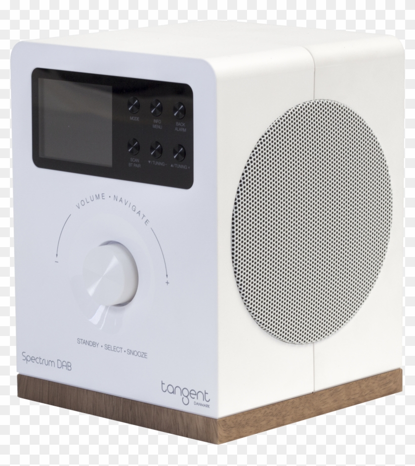 Tangent Spectrum Radio Dab /fm White - Computer Speaker Clipart #4257183