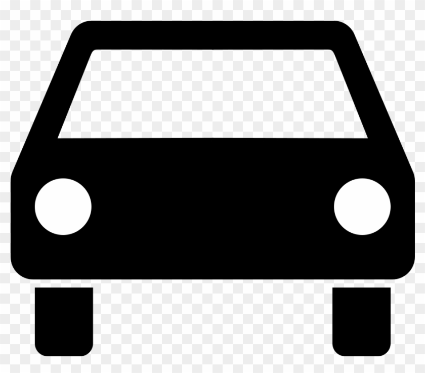 Car Clipart Animated - Front Of Car Silhouette - Png Download #4257277