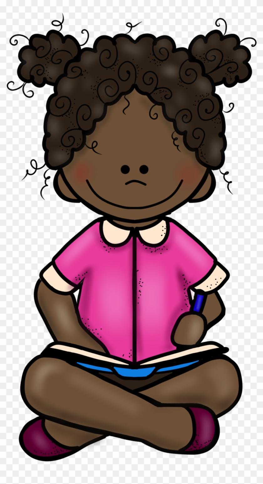Kp January Girl Writing On - Clip Art - Png Download #4257311