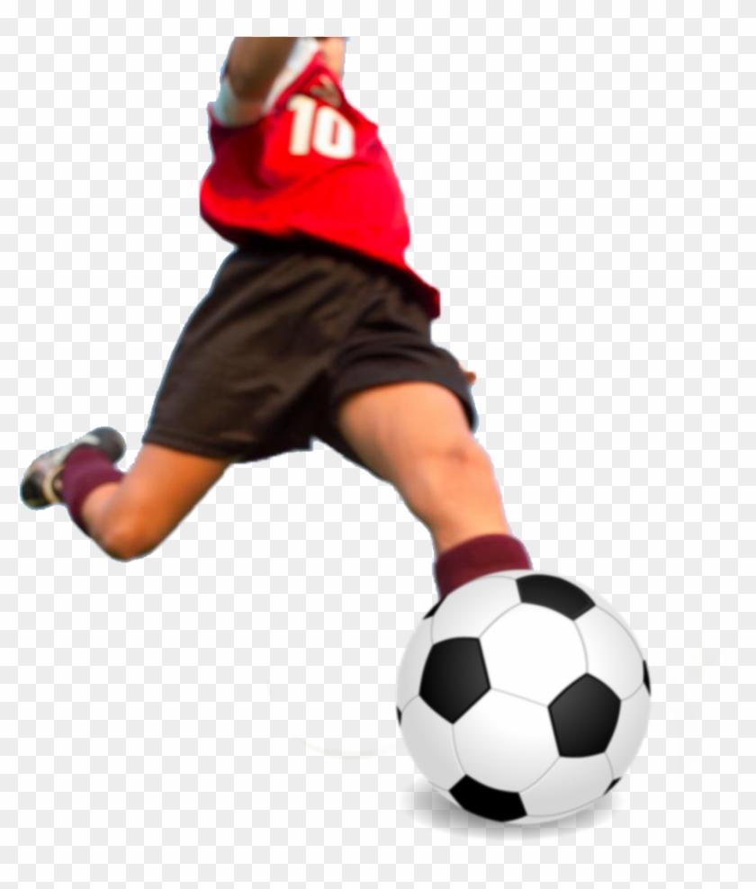 Just Keep Kicking - Young Soccer Player Kicking Clipart