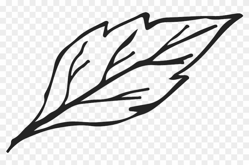 Leaf Sketch Rubber Stamp Clipart