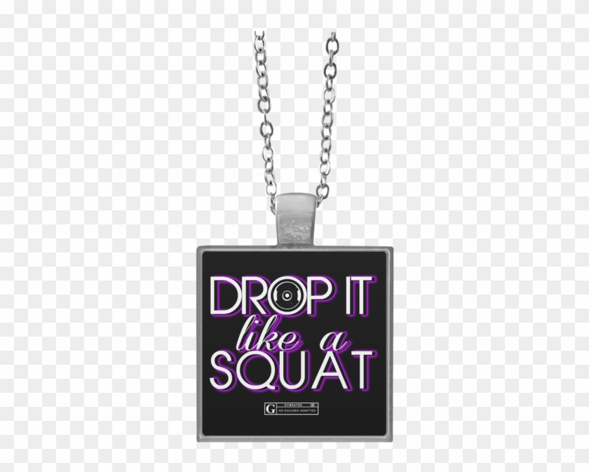 "drop It Like A Squat" Square Pendant Necklaces - Snoopy Lgbt Clipart #4257500