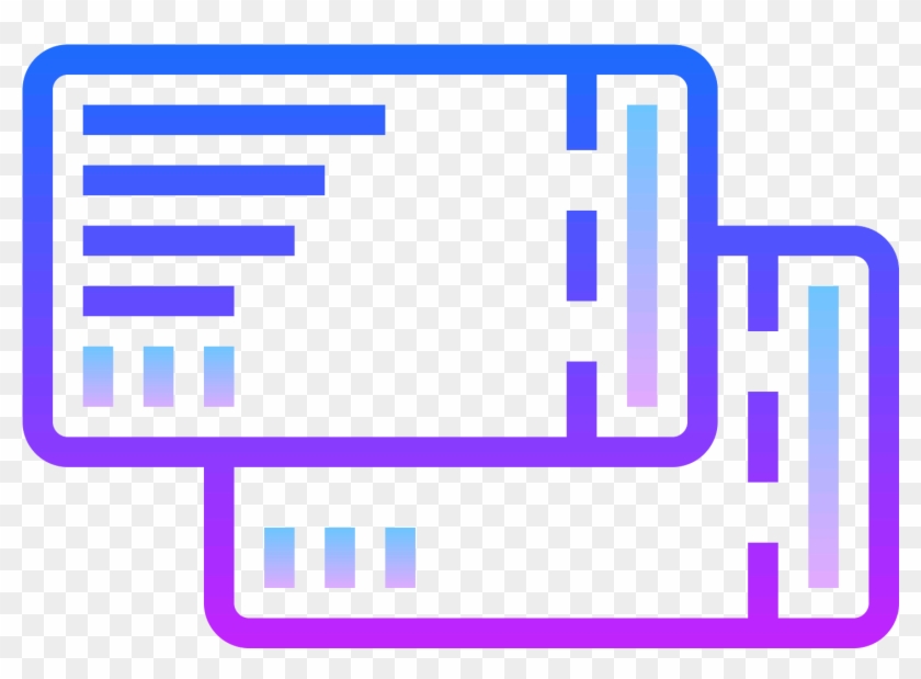 Two Tickets Icon Clipart