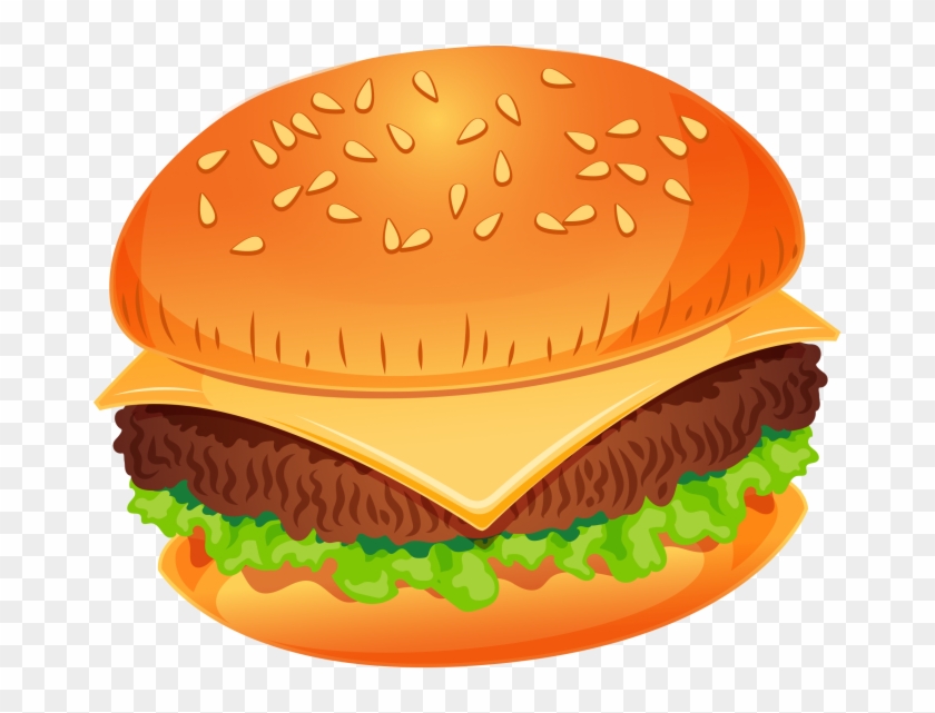 Burger Clipart Transparent Background - Png Download #4257836