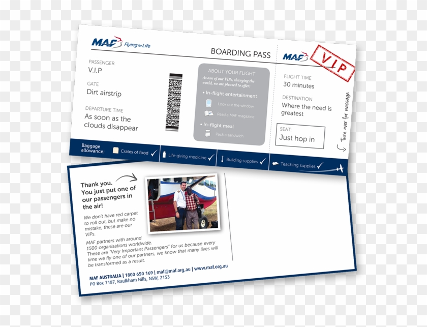 Blank Card - Mission Aviation Fellowship Clipart #4257858