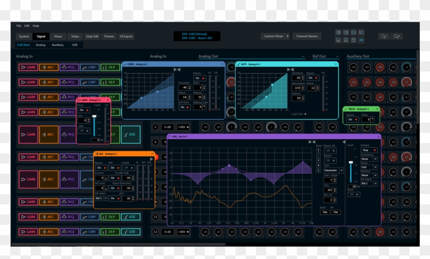 The Unique Dsp Channel Strips And Built-in Spectrum - Crestron Avia Dsp Clipart #4257893