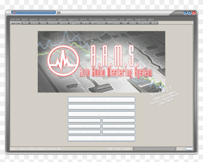 Click To Enlarge Image Aams 1 Main - Programa De Masterização Automatica Clipart