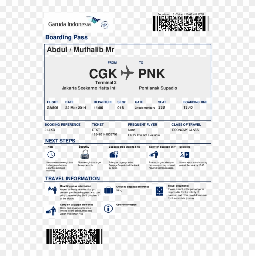 Pdf - Boarding Pass Clipart