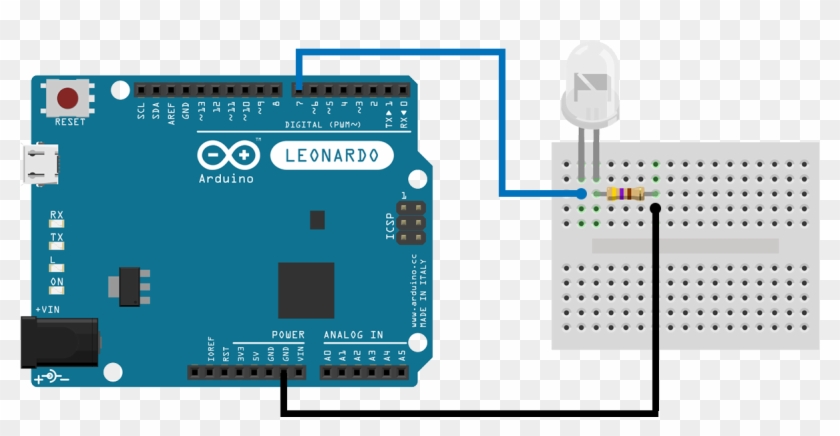 File - Blink - Arduino Leonardo Rfid Rc522 Clipart