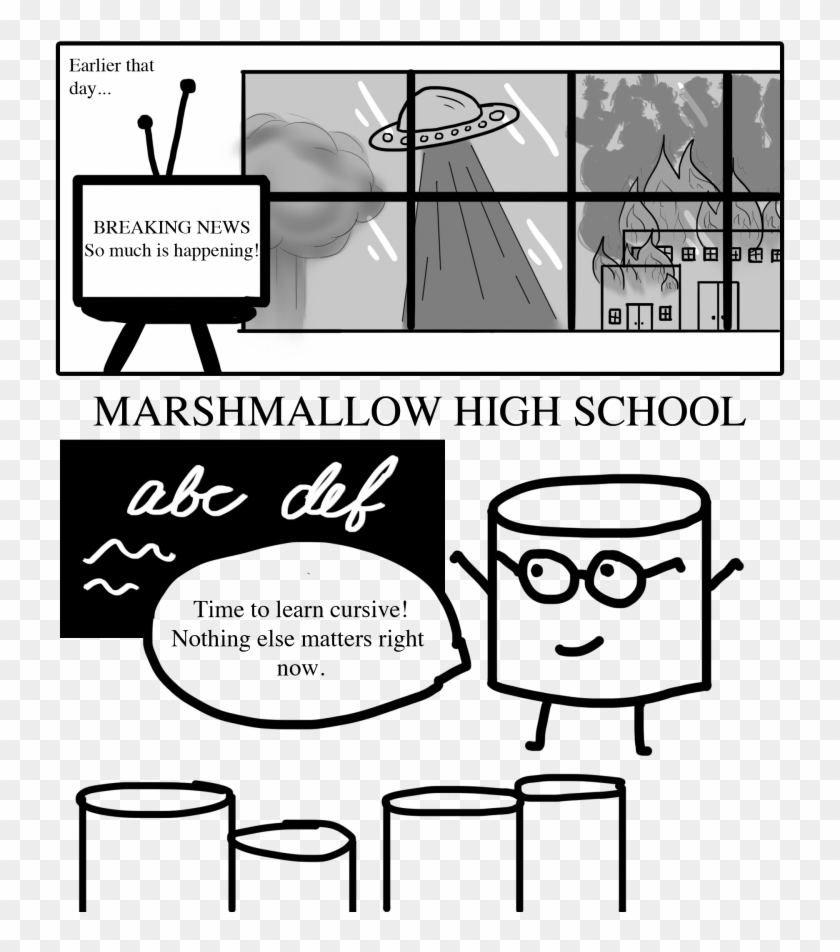 Cursive Curriculum Reasonable In Elementary School, - Cartoon Clipart #4258469