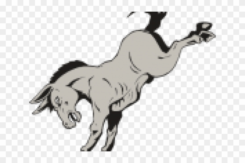 Bucking Donkey Clip Art - Png Download #4258470