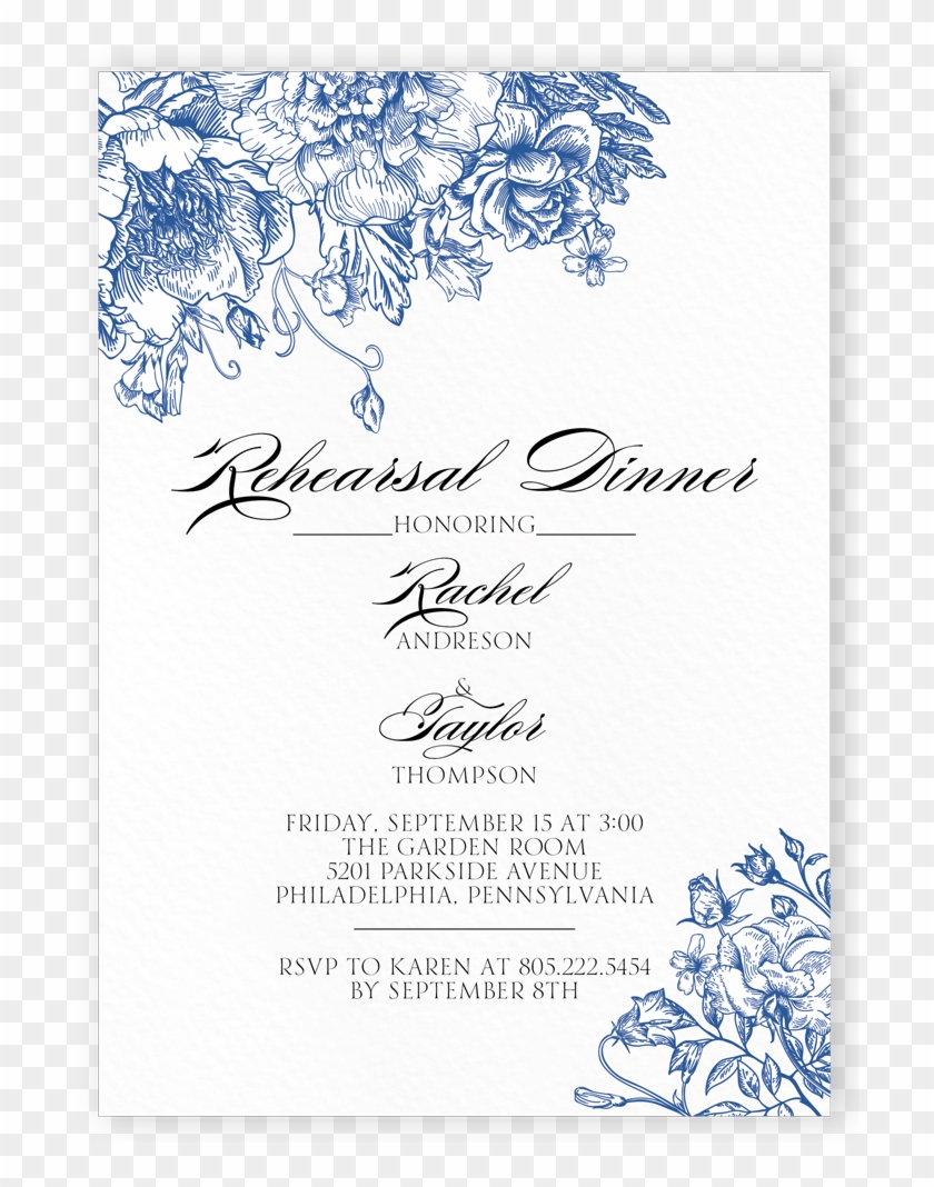 Boarding Pass Rehearsal Dinner - Calligraphy Clipart