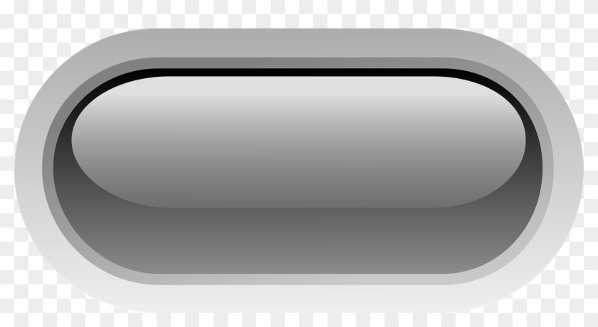 Black Rectangle Button Png - Black Pill Buttons Clip Art Transparent Png