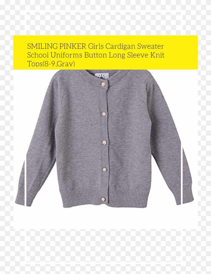 Smiling Pinker Girls Cardigan Sweater School Uniforms - Cardigan Clipart #4259437