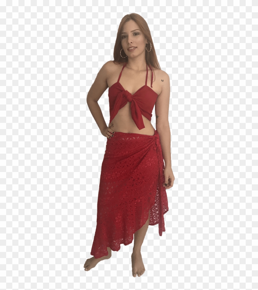Cropped Laço Vermelho - Girl Clipart #4259520