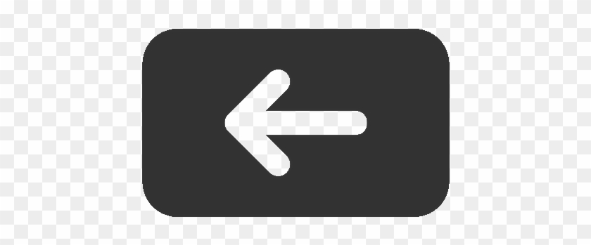 Back Button Arrow - Back Button Icon Black Clipart #4259742