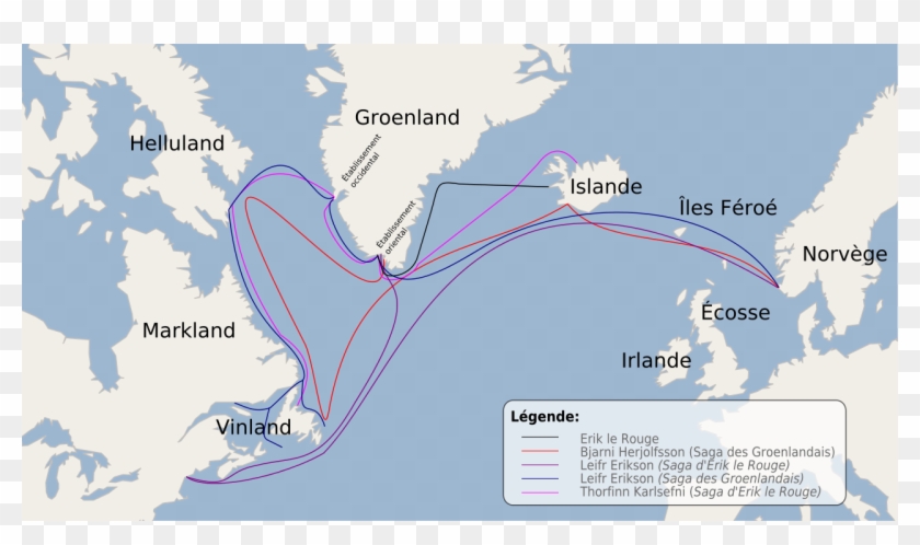 Map Erik Le Rouge Fr - Hydrophilic Empire Of Croatia Clipart