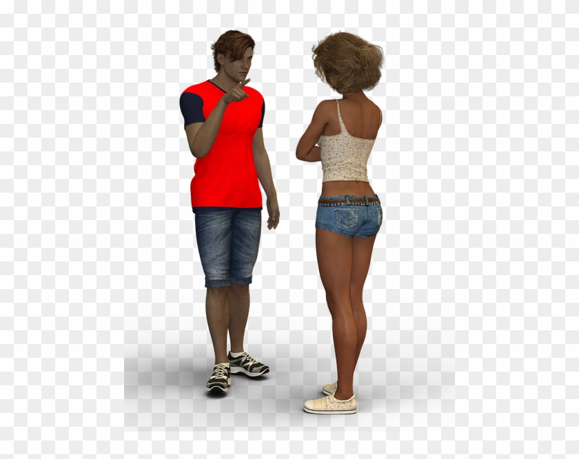 Man, Woman, Pair, Man And Woman, Modern, Hair, Fig - Uomo E Donna Png Clipart #4259915