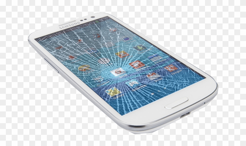 Cracked Screen Repair - Crack Cell Phone Screen Clipart