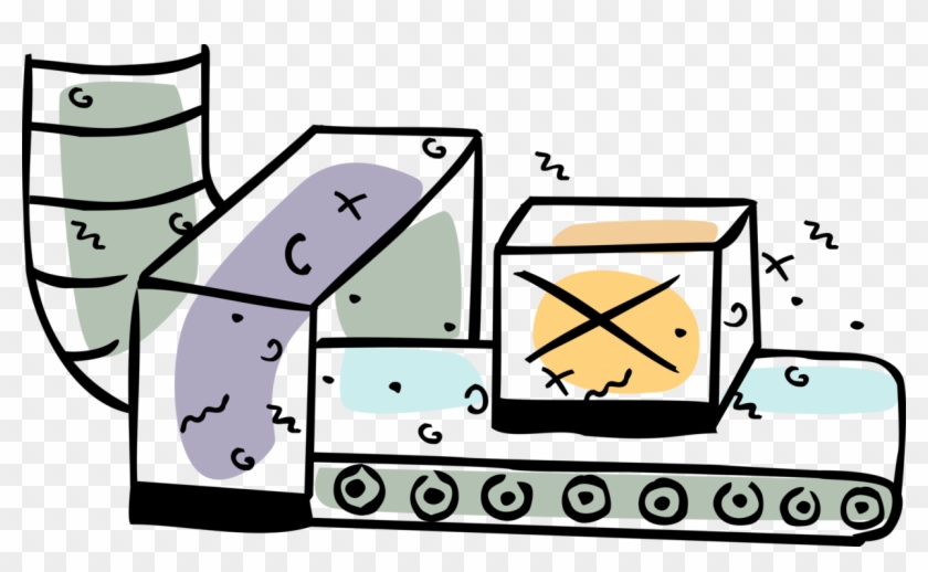 Vector Illustration Of Shipping Crate Box Shipment Clipart