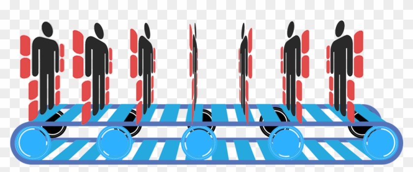 Exr Conveyor Belt Mass Production - Graphic Design Clipart #4260678