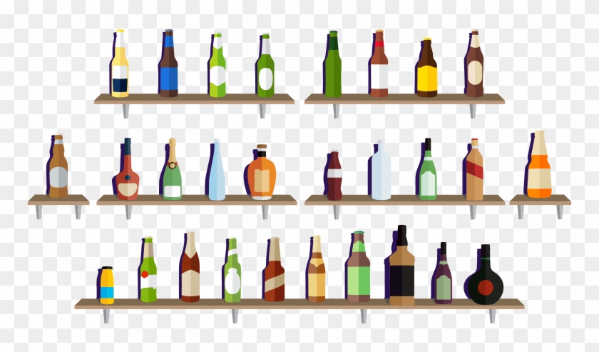 Icons - Glass Bottle Clipart #4261175