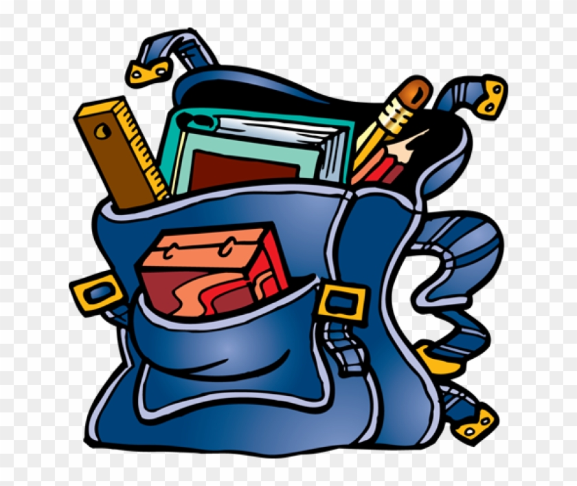 Free Book Bag Clipart Image - Book Bag Clipart - Png Download #4261224