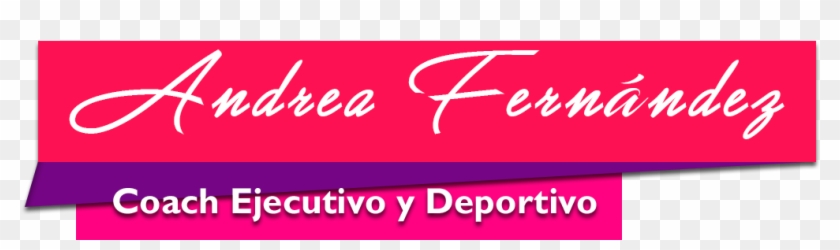 Andrea Fernández Coaching Deportivo & Ejecutivo - Calligraphy Clipart