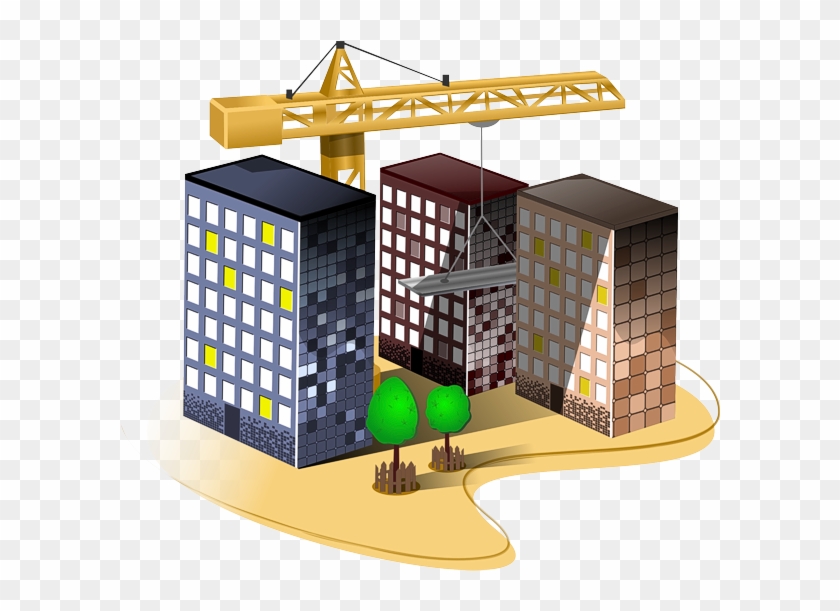Building Construction Vector Png - Стройка Дома Рисунок Clipart