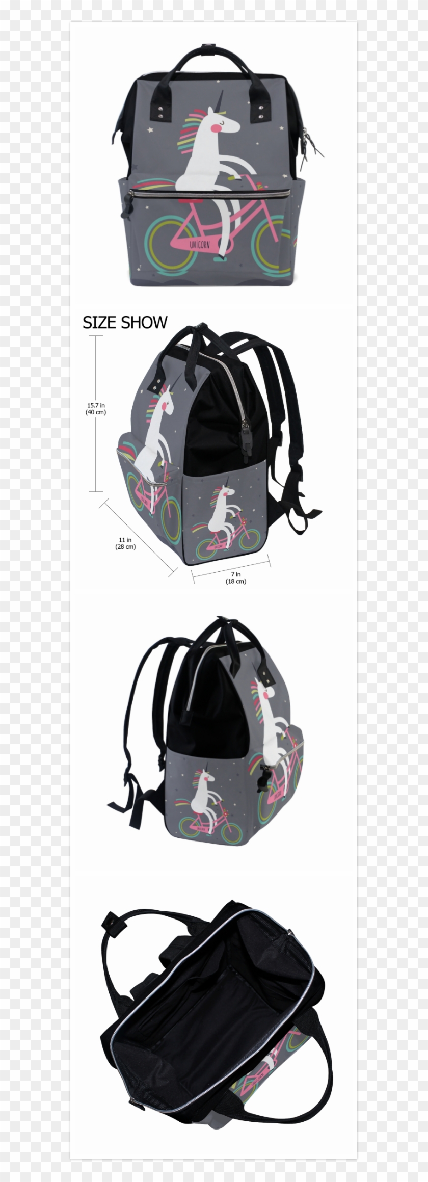 Women Casual Backpack Unicorn Multipurpose Book Bag - Shoulder Bag Clipart #4261604