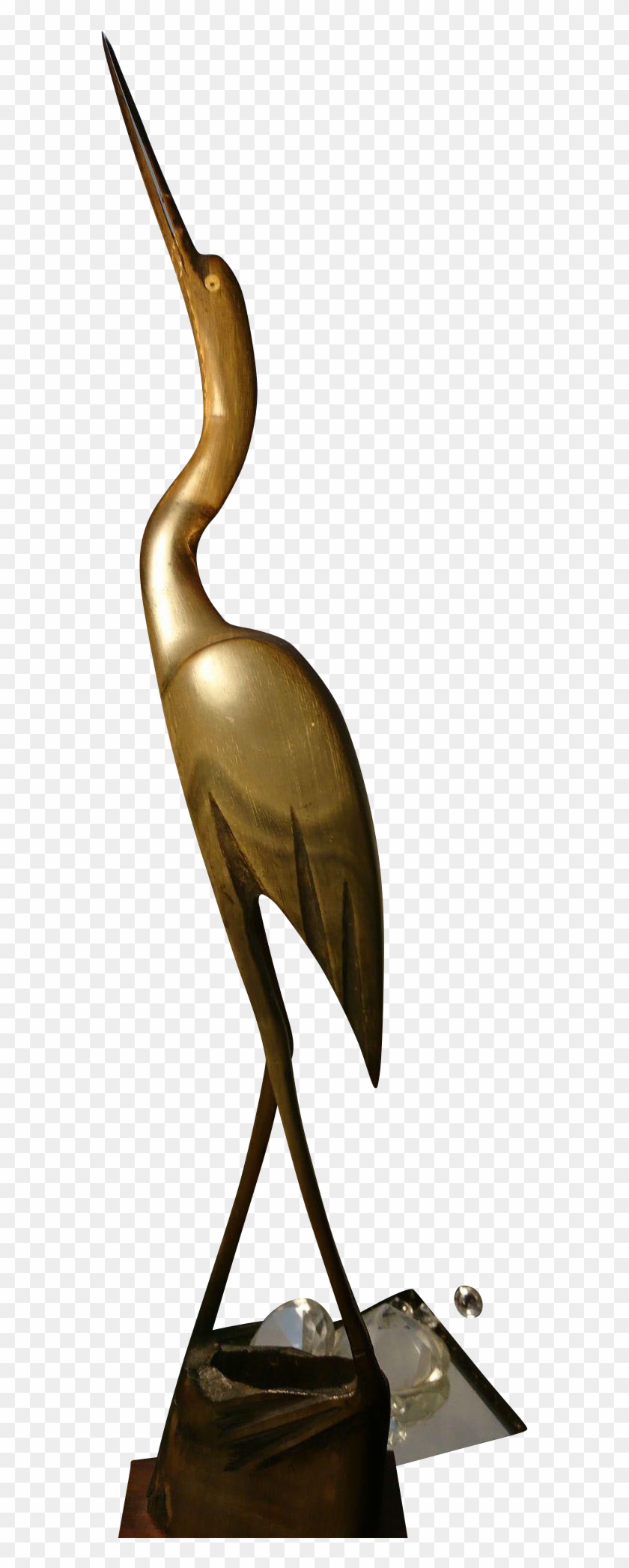 Vintage Carved Horn Heron, Unusual Horn Sculpture At - Ciconiiformes Clipart #4261731