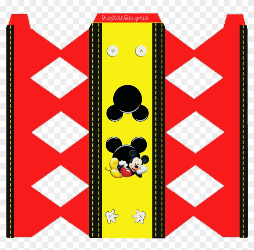 Kit Aniversário De Personalizados Tema Mickey Mouse - Molde Dos Personalizados Do Mickey Clipart #4262539