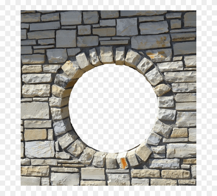 Brick Wall Round Window Opening Png By Annamae22 On - Window Stone Png Clipart #4262596